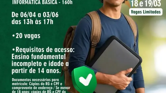 Capacita Lagoa abre inscrições para novos cursos gratuitos de qualificação profissional
